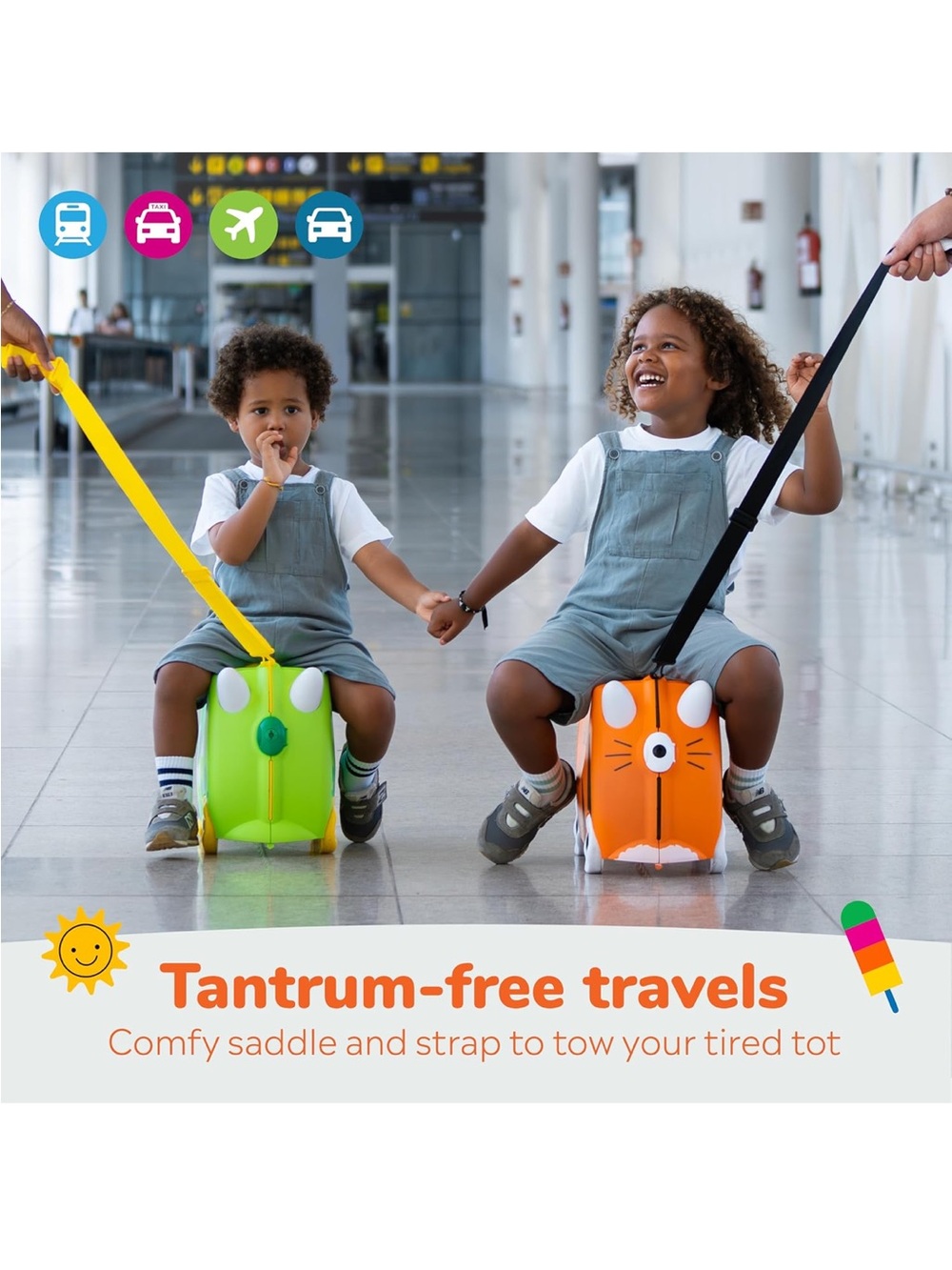Trunki Ride-On Suitcase Orange - Picture 7 of 9